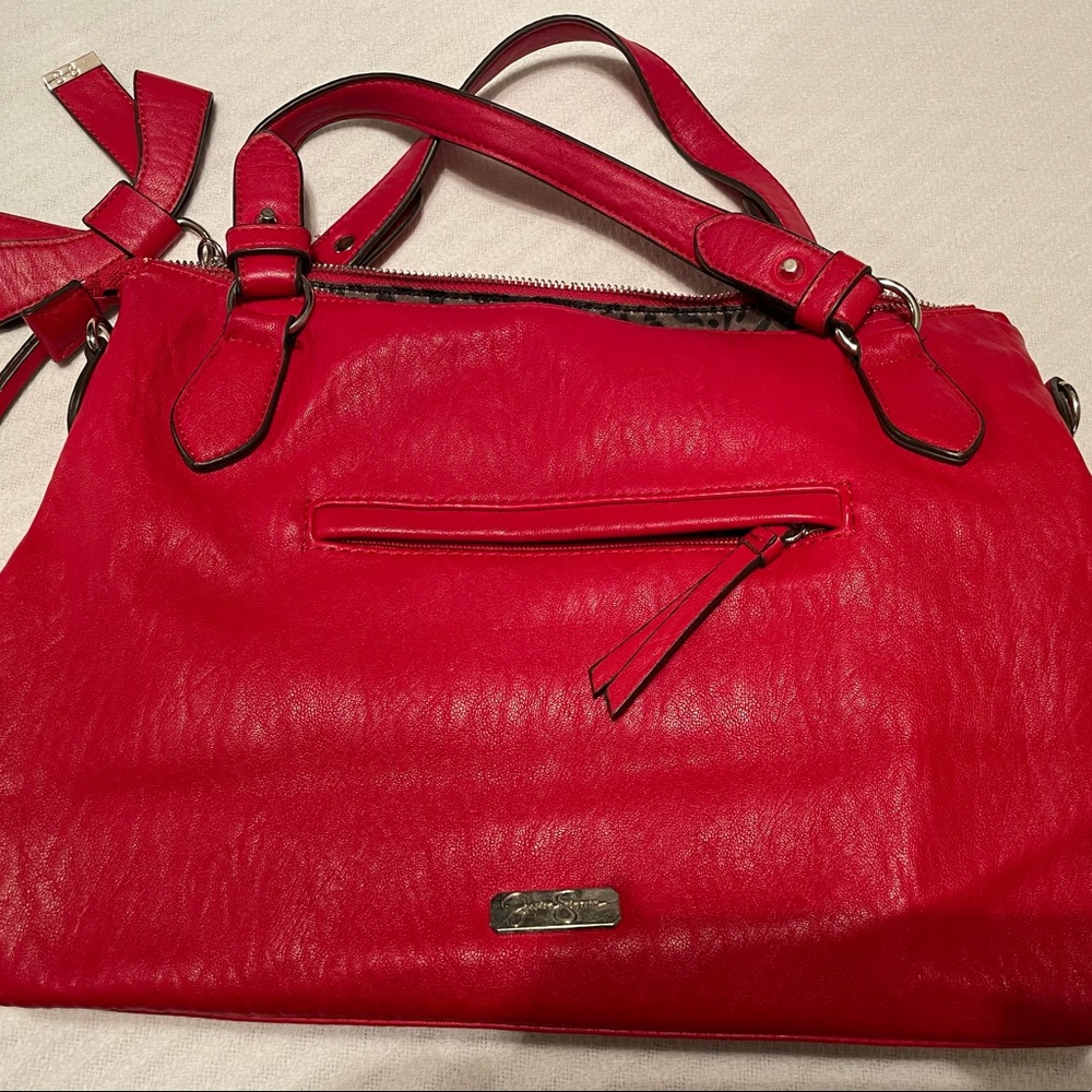 Jessica Simpson red leather purse